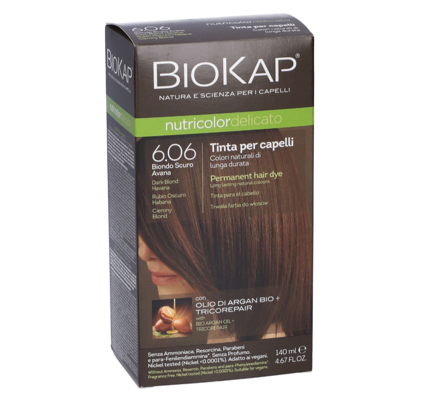 Nutricolor Delicato 6.06 Rubio Oscuro Habana 140 ml - BIOKAP