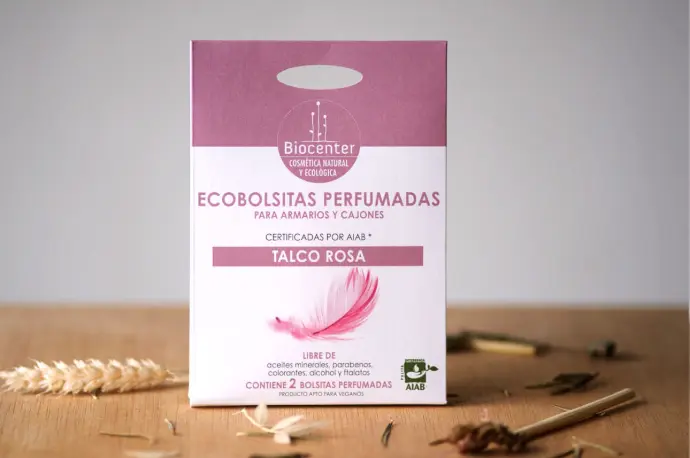 Bolsitas ecológicas armario Talco rosa